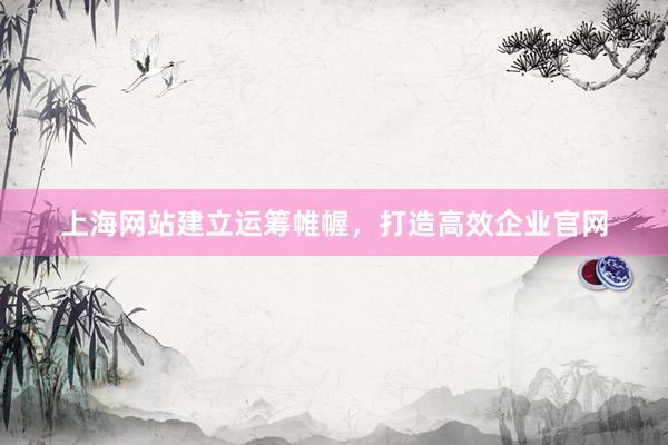 上海网站建立运筹帷幄，打造高效企业官网